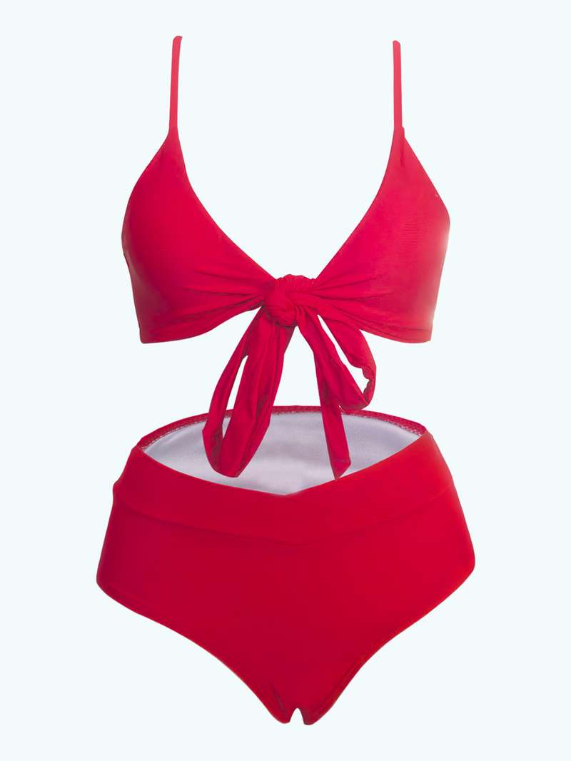 Costume da bagno con cinturino bikini sexy europeo e americano con spacco incrociato