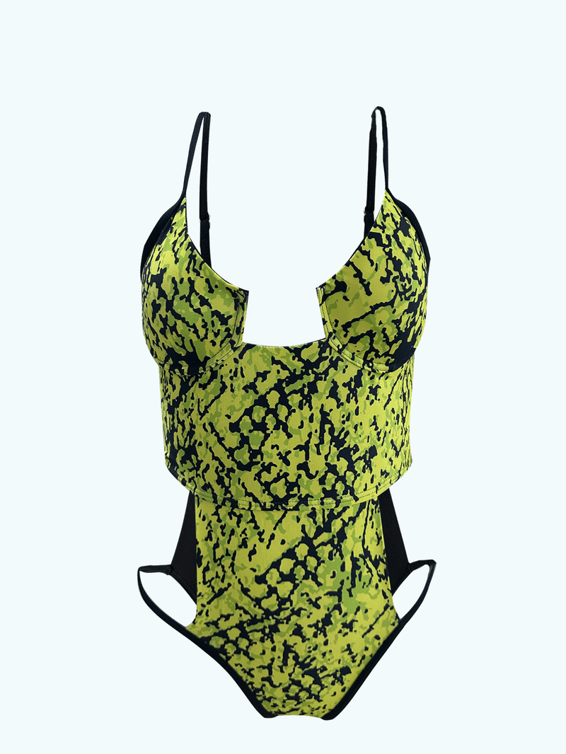 Costume intero sexy in acciaio supporto raccolto costume da bagno dimagrante per le donne