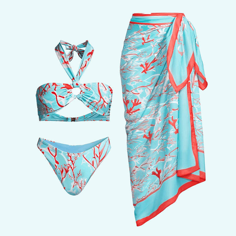 Costume da bagno a tre pezzi