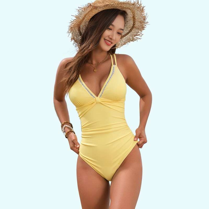 Costume da bagno giallo