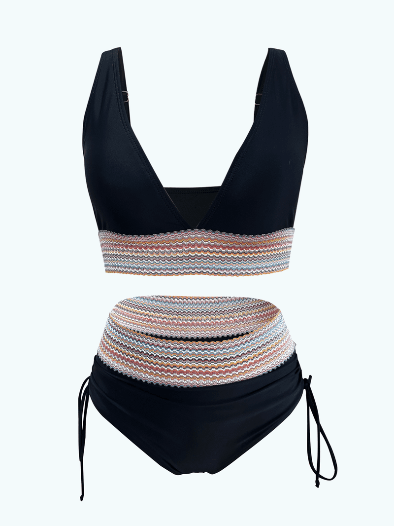 Costume da bagno europeo e americano della spiaggia del nastro
