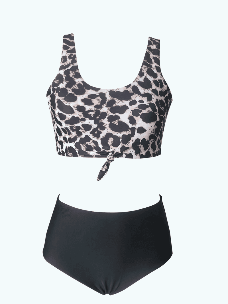 Costume da bagno con stampa leopardata sexy