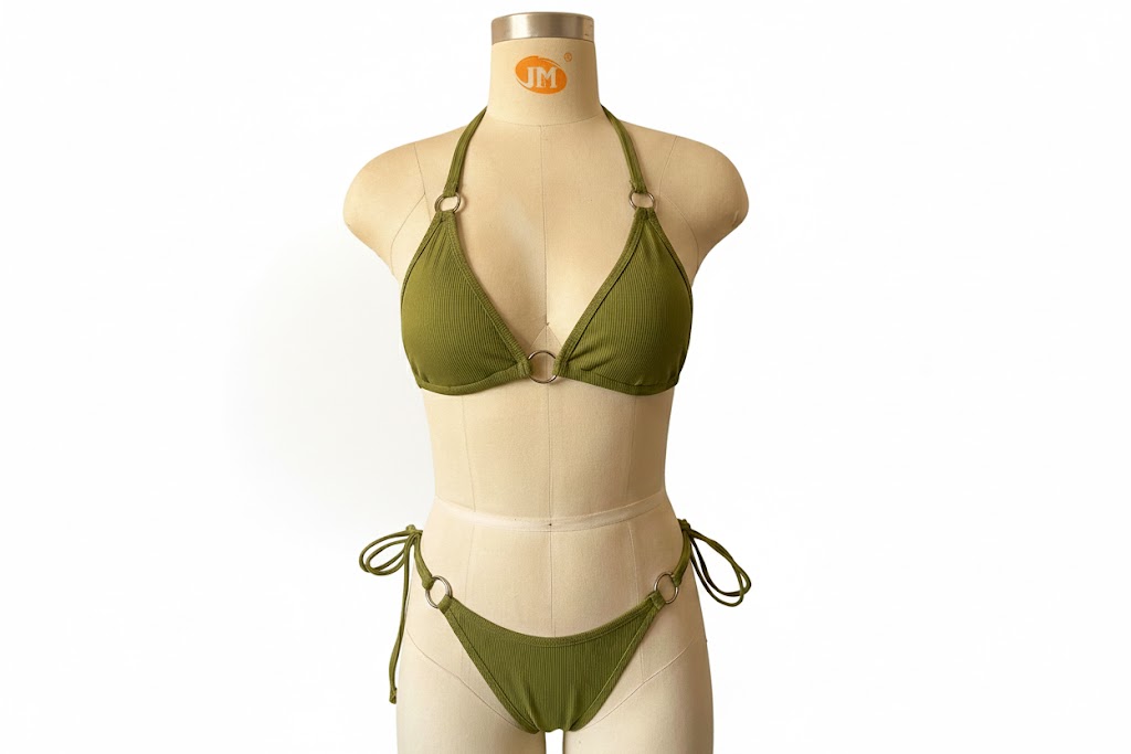 Sample swimsuit on mannequin